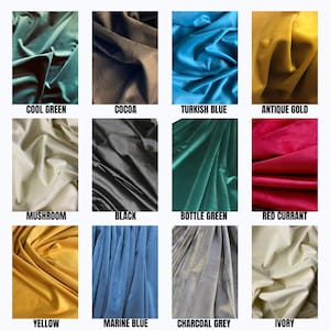 Velvet Upholstery Fabric by the Yard, Metre Furnishing Fabric for Cushions, Sofa, Settee, Stools, Chairs, Cushions, Upholstering Material UK