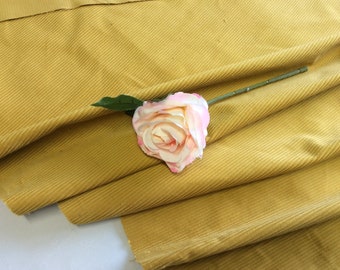 Gold corduroy fabric | Etsy UK 8'' Empire Ochre Cotton Fabric