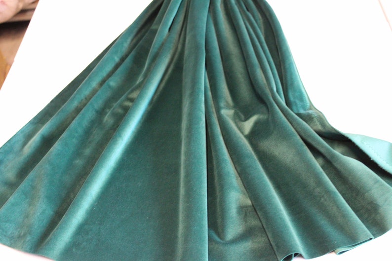 BOTTLE GREEN Velvet for Upholstery and Furnishings 140 cms Etsy