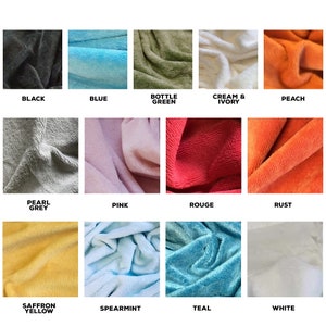 Bamboo Very Soft Towelling Fabric, Quick Drying Towel, Bamboo Terry Fabric, Absorbent - 17 colours, Non Scratchy Clothes Beach Wear OEKO-TEX