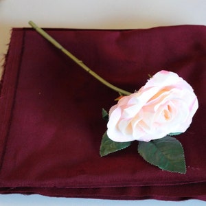 WINE RED - Cotton Dressmaking Velveteen Fabric for Crafts, Soft Toys, Skirt, Dressmaking - 45&quot; wide