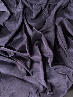 NAVY BLUE   Cotton Twill Backed Velveteen - Light Weight 142 cm wide - Couture