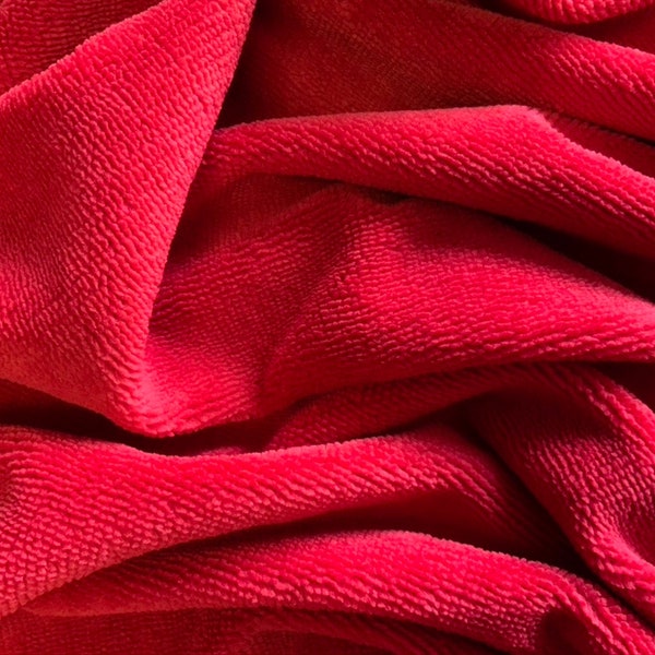 ROUGE  - Luxury Bamboo Towelling FOR Dof Coat, Bags, Bath Sheet  * Beach Wrap- 150 cms, 305 gsm