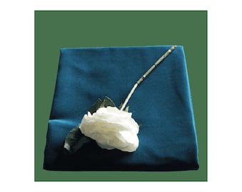 TEAL Cotton Velvet / Velveteen for Dressmaking - by Truly Sumptuous, Cushions, Clothing, Crafts and Toys