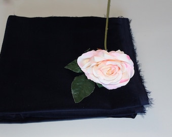 AZUL MARINHO - Veludo de algodão para artesanato, forro, costura, presentes e roupas. 45” 9112cm) / 230gsm (8oz)