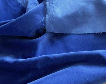 ROYAL BLUE Cotton Dressmaking Velvet  - 5m, 2m, 1m Crafts & Toys