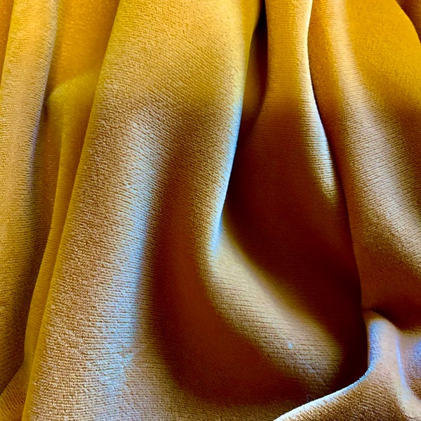 Tessuto in velluto GOLD Triple Rayon per abiti, tessuto in velluto non elasticizzato per scialli, Drapes Fancy Dress, tessuto da sartoria