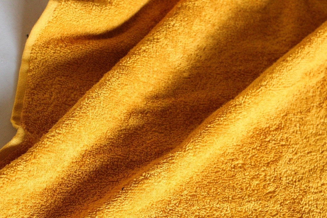Mustard Yellow Pure Cotton Fabric by the Yard Cotton - Etsy UK