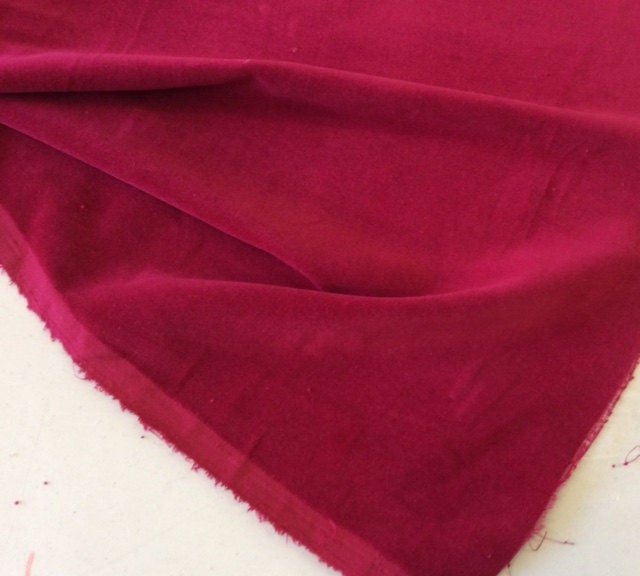 Claret Cotton Velvet Emperor