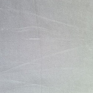 SILVER GREY - Cotton Dressmaking Velvet / Velveteen Fabric - Lightweight for Crafts, SECONDS- Half Price