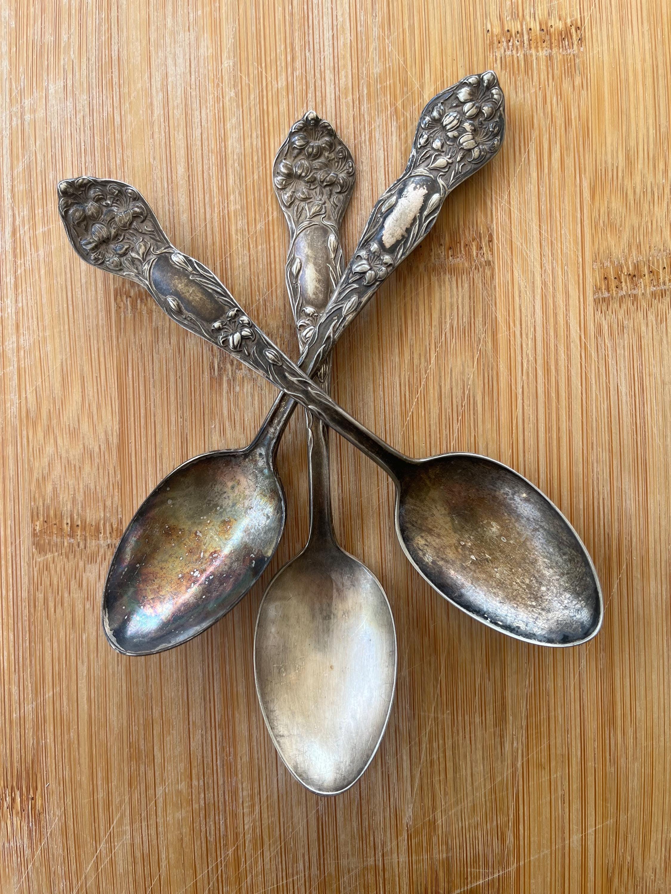 邦楽 spoon Silverlight 999 Pure Silver Baby Spoon, Food Serving Utensil - Etsy