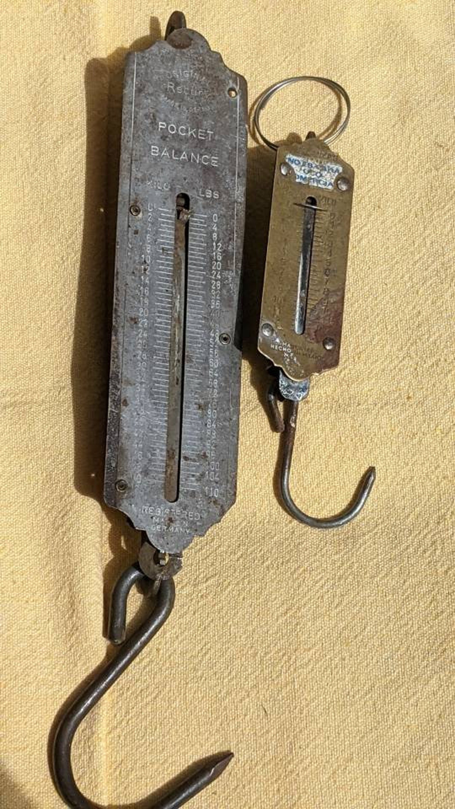 Two Unique Vintage Pocket Balance Scales One German One | Etsy
