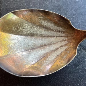 Vintage 1930-1940 Oneida Tudor Seashell Pattern Serving Spoon