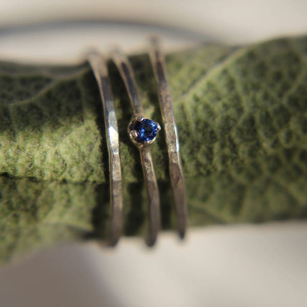 Sapphire Stacking Ring - Etsy