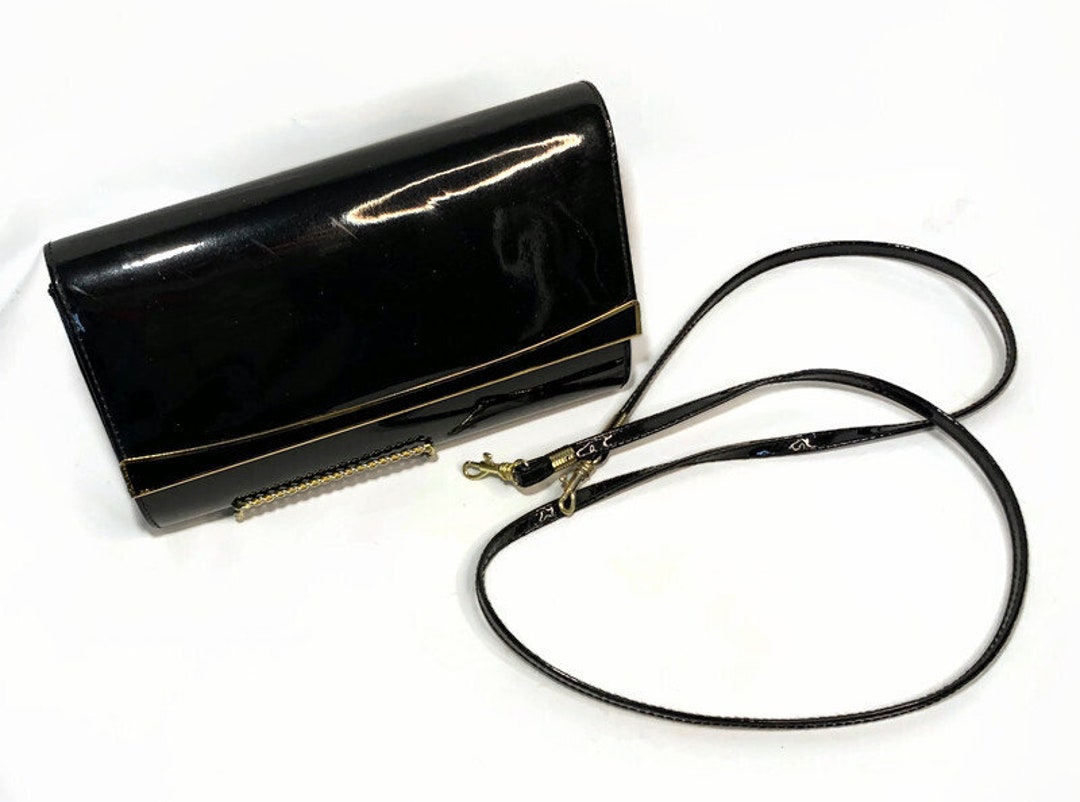 NOATD 8831628, Bags, Black Pebble Leather Gold Buckles Crossbody Bag