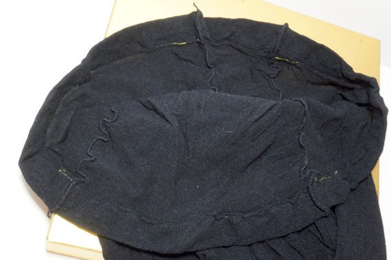 Vintage 5X Plus Size Pantyhose | Black Nylon Tigh… - image 5