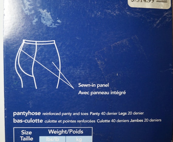 Vintage 5X Plus Size Pantyhose | Black Nylon Tigh… - image 4