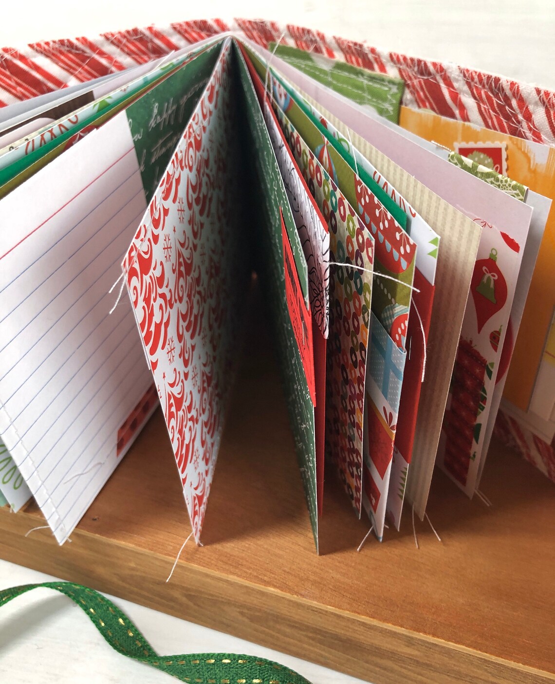 Christmas Junk Journals Handmade Holiday Scrapbook Album Etsy