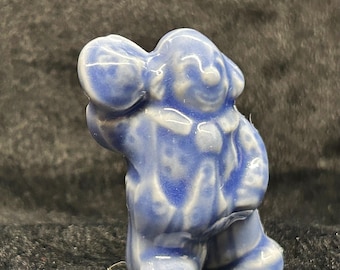 Vintage Wade Figurine: Blue Clown - Red Rose Tea Whimsies