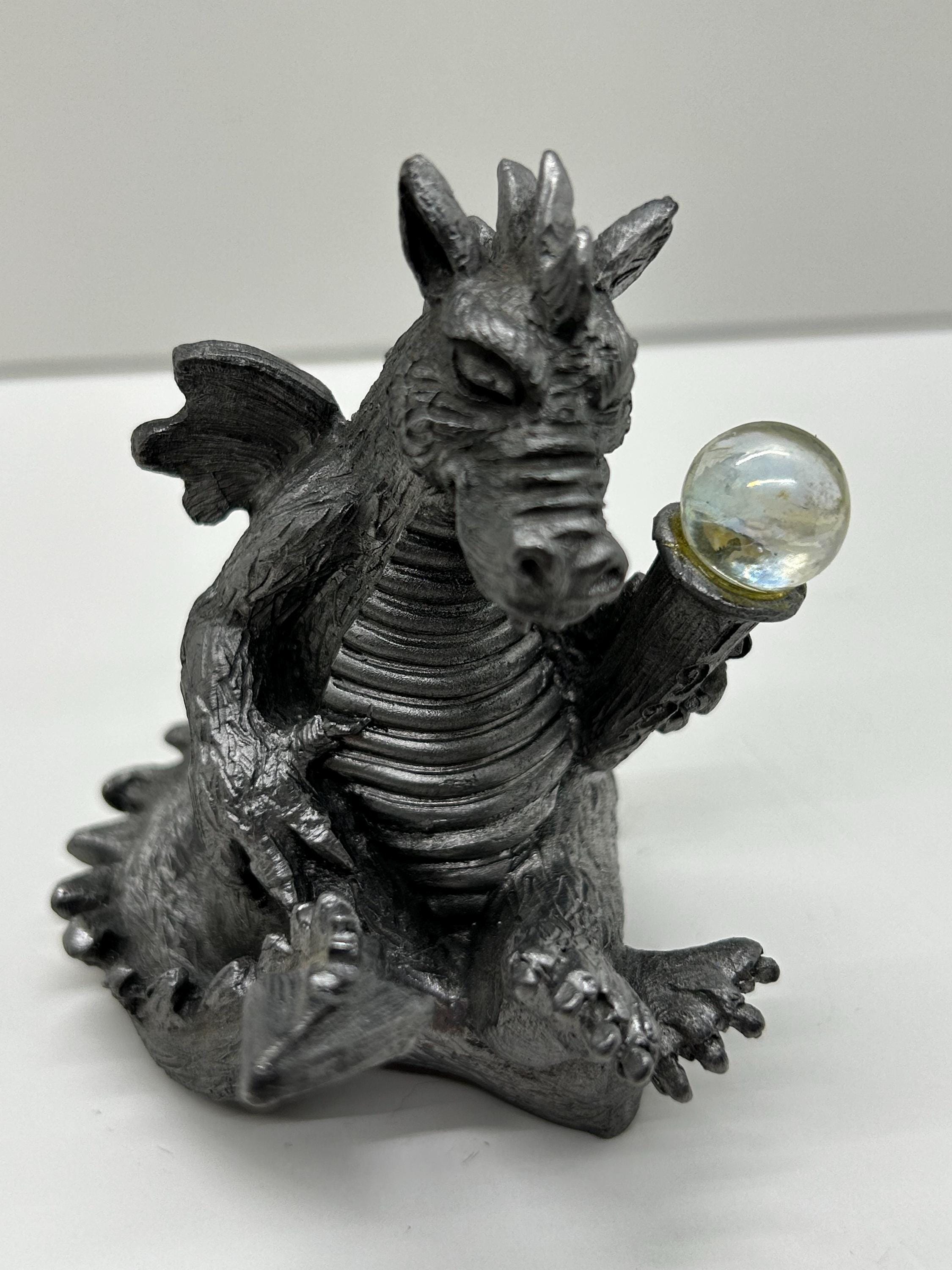 Vintage Pewter Dragon Figurine - Michael Ricker's "Kylie"