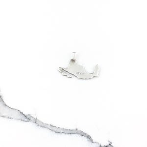 Vintage 925 Sterling Silver Mexico Country Travel Souvenir Charm Pendant Necklace