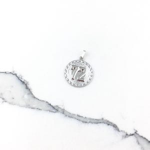 Vintage 925 Sterling Silver Class Of 1972 Graduation Pendant Charm