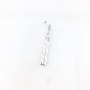 Vintage 925 Sterling Silver Minimal Teardrop Charm Pendant Necklace