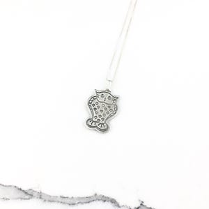 Vintage 925 Sterling Silver Mexico Owl  Modernist Pendant Necklace