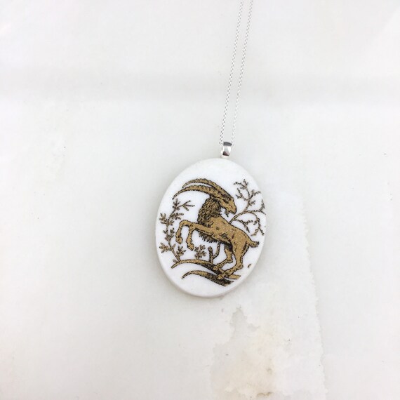 Vintage 925 Sterling Silver Zodiac Capricorn Goat… - image 3