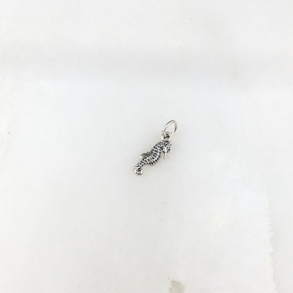 Vintage 925 Sterling Silver Seahorse Nautical Bea… - image 3