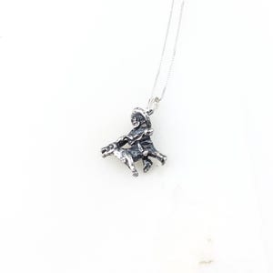 Vintage 925 Sterling Silver Mexico Southwest Man With Donkey Charm Pendant Necklace