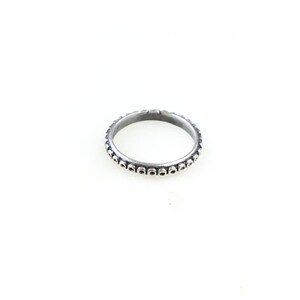 Vintage 925 Sterling Silver Minimal Band Ring Size 7.25