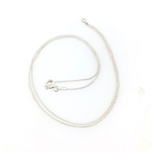 Collier chaîne minimaliste vintage en argent sterling 925 18 po.