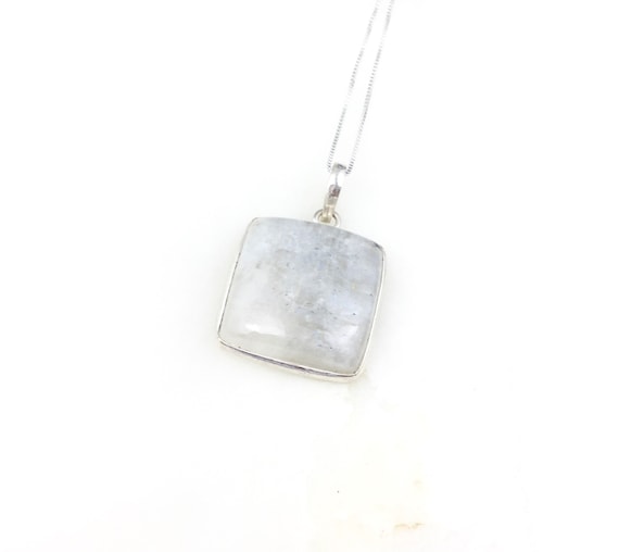 Vintage 925 Sterling Silver Moonstone Crystal Boh… - image 1