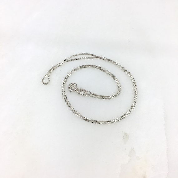 Vintage 925 Sterling Silver Womens Box Chain Link… - image 2