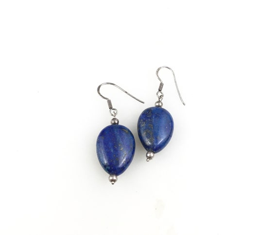 Vintage 925 Sterling Silver Blue Lapis 