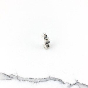 Vintage 925 Sterling Silver Chipmunk Squirrel Charm Pendant Necklace
