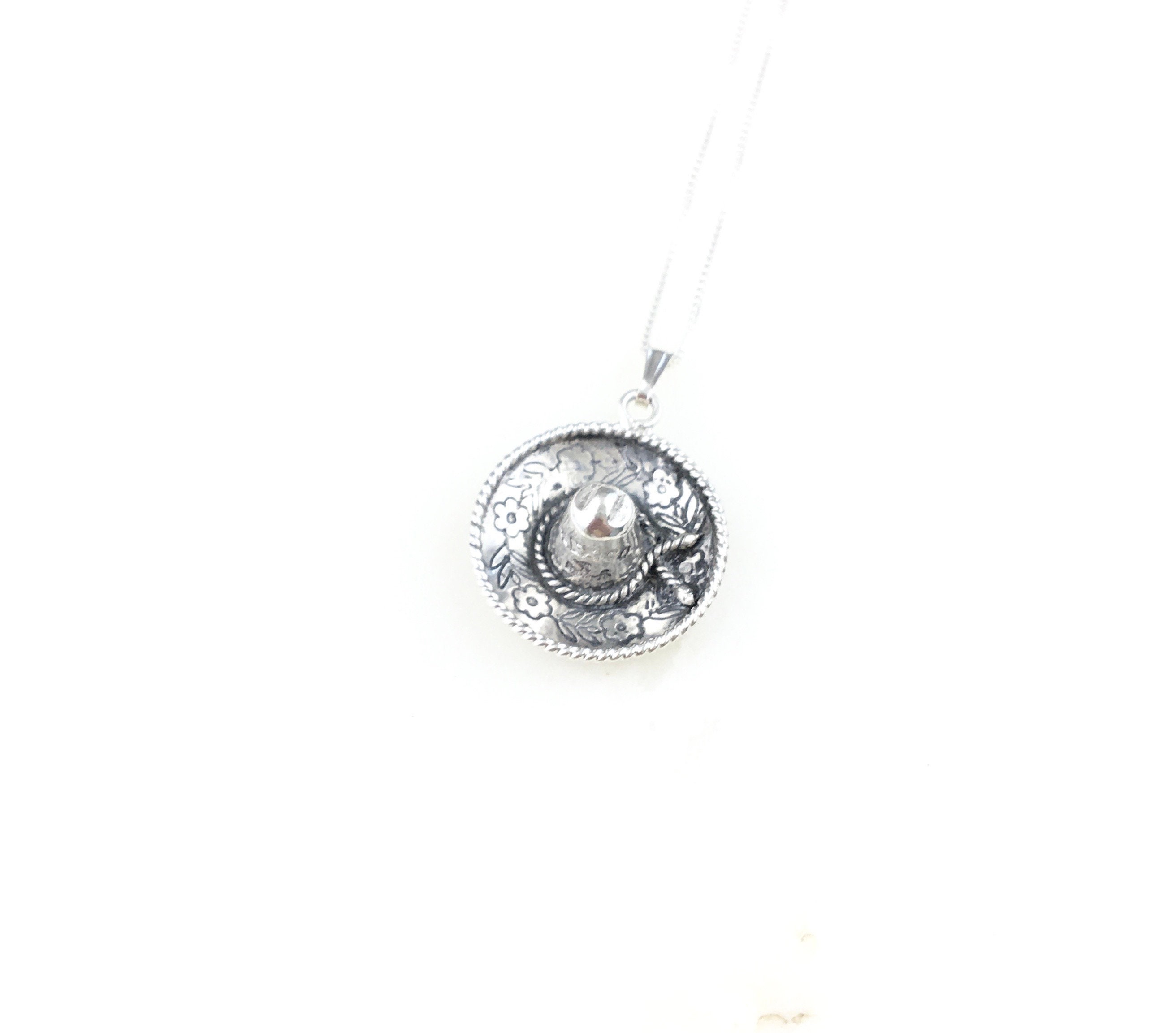 925 Sterling Silver Mexican Necklace For Women And Men, 14K