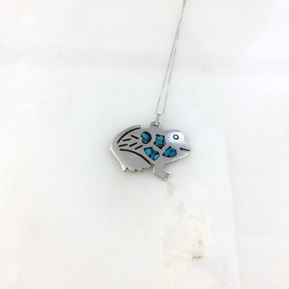 ヴィンテージ 925 スターリングシルバー メキシコ タスコ フロッグ