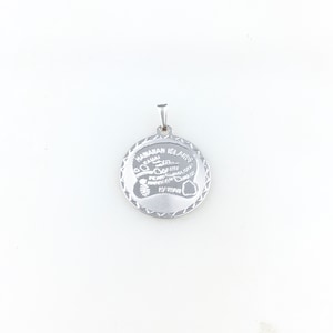 Vintage 925 Sterling Silver Hawaiian Islands Souvenir Charm Pendant Necklace
