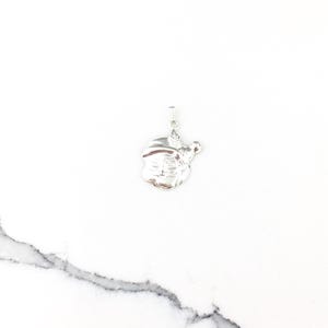 Vintage 925 Sterling Silver Santa Claus Christmas Charm Pendant Necklace