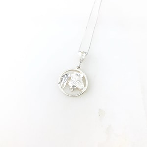 Vintage 925 Sterling Silver Beta Fish Charm Pendant