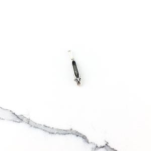 Vintage 925 Sterling Silver Ballet Slipper Shoe Dance Charm Pendant Necklace