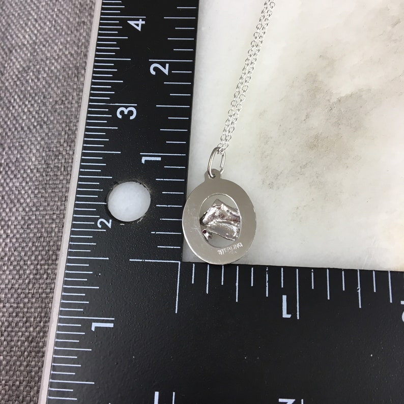 Vintage 925 Sterling Silver Graduation Day Pendant Charm Necklace