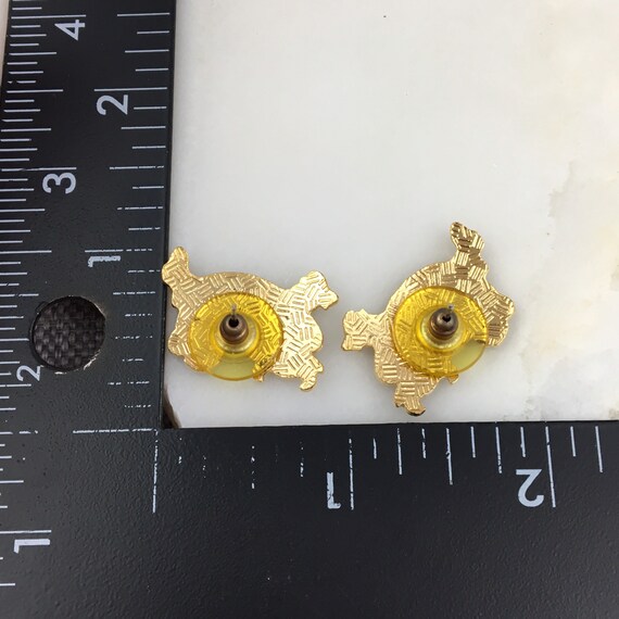 Lot De 3 Paires De Boucles D'oreilles Fantaisie En Cloisonné - Motifs Yin Yang, Chats Et Fleurs - Neuf Sans Boîte