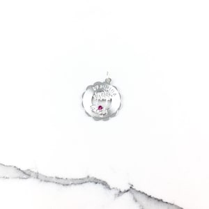 Vintage 925 Sterling Silver Florida State Charm Pendant Necklace