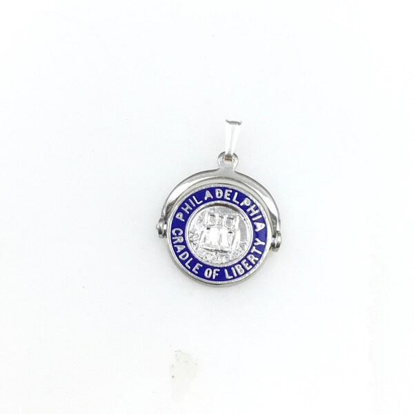 Vintage 925 Sterling Silver Philadelphia Charm Pendant