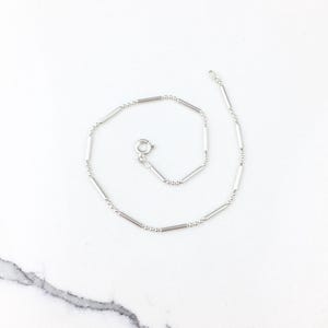 Vintage 925 Sterling Silver Minimal Chain Link Bracelet 9.25”