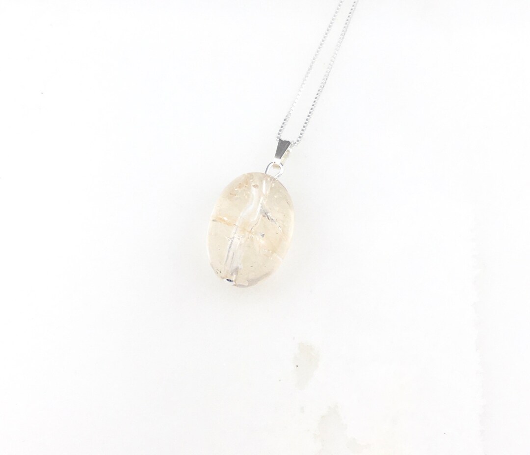 •STARLING• clear quartz + silver necklace (16