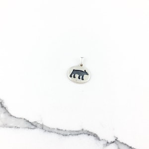 Vintage 925 Sterling Silver Bear Charm Pendant